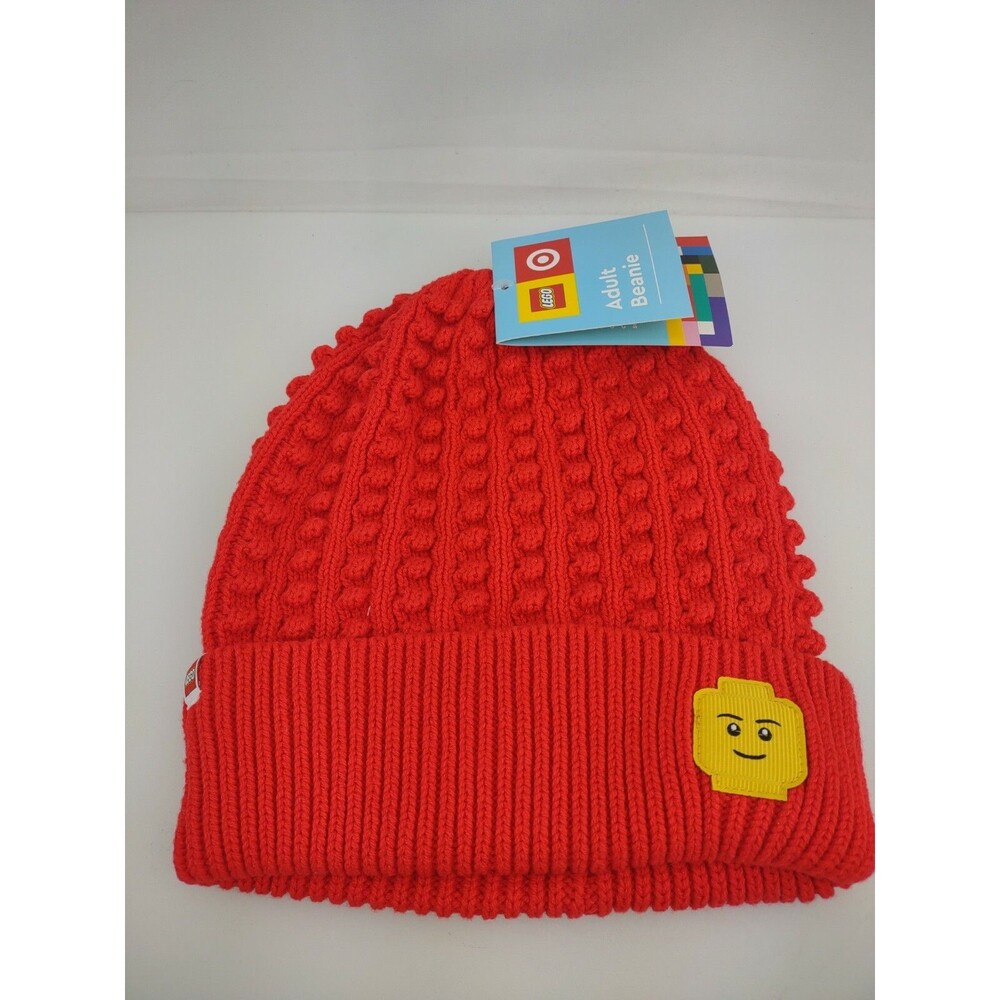 Original LEGO Colorful Red Adult Knit Beanie / Hat Target